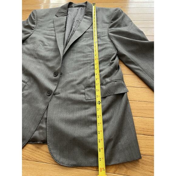 BLACK LABEL Ralph Lauren Wool Blazer Grey Size 42R Sport Coat Notch Lapel - Picture 13 of 14